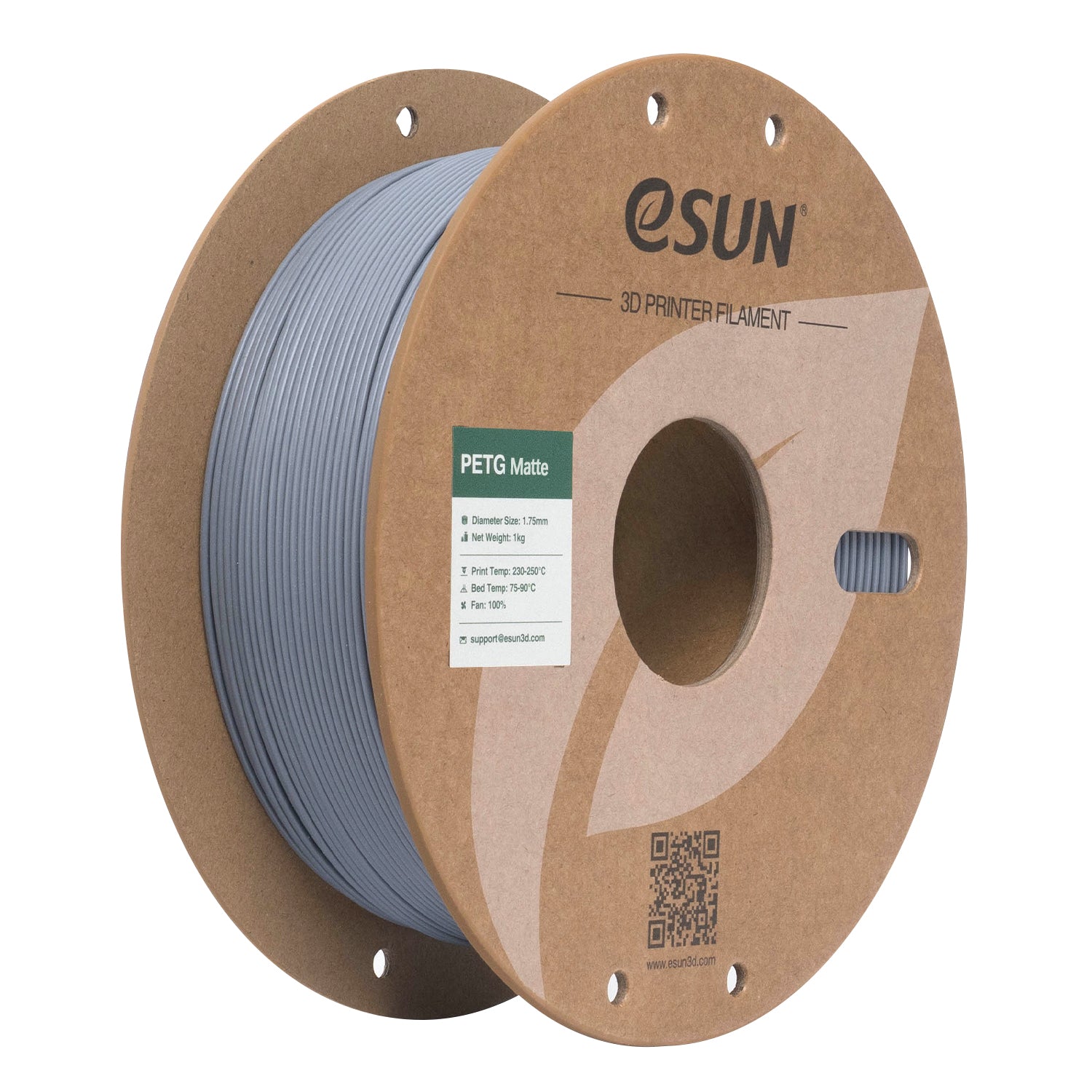 Filament PETG gris foncé mat | eSUN