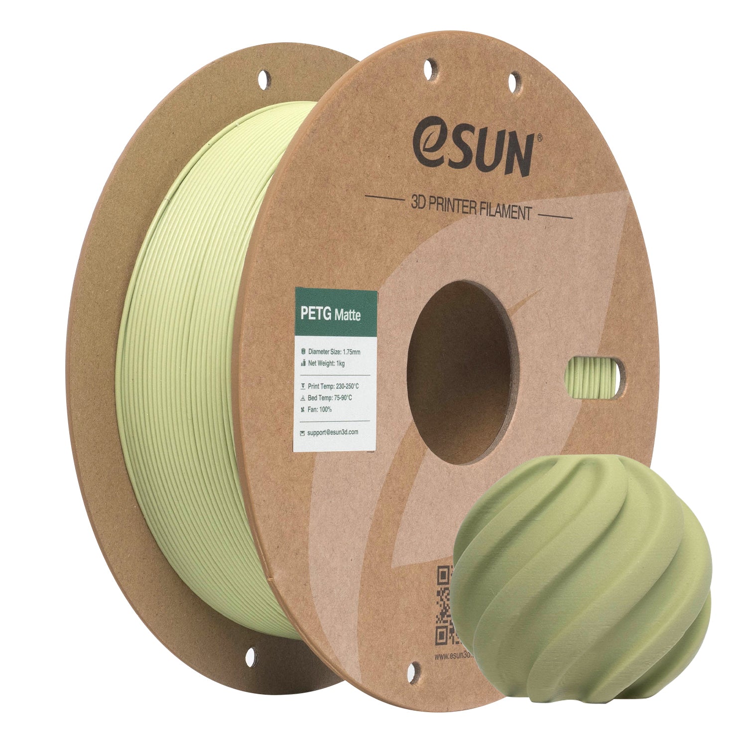 Filament PETG Mat vert matcha | eSUN
