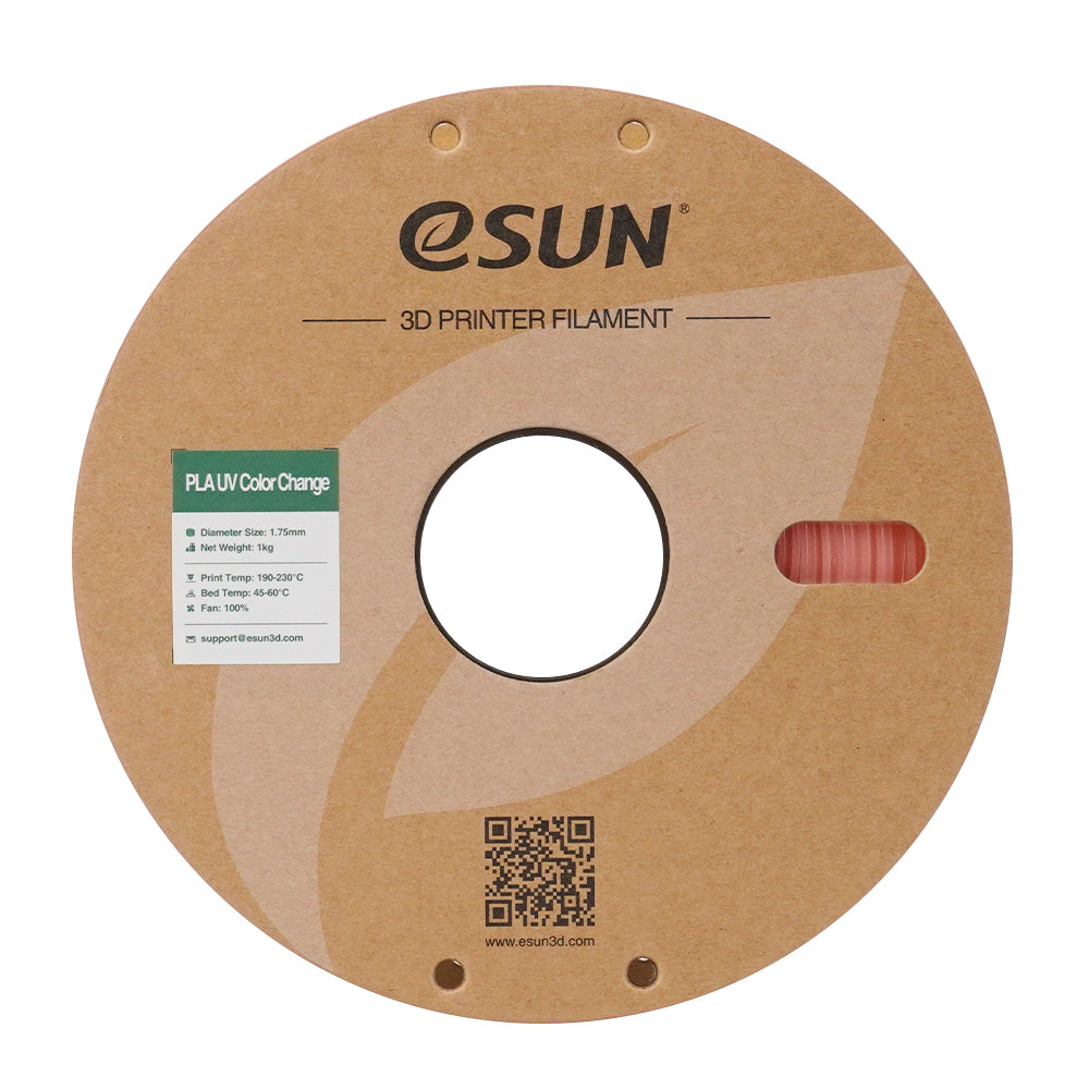 Filament PLA à changement de couleur UV, rouge | eSUN