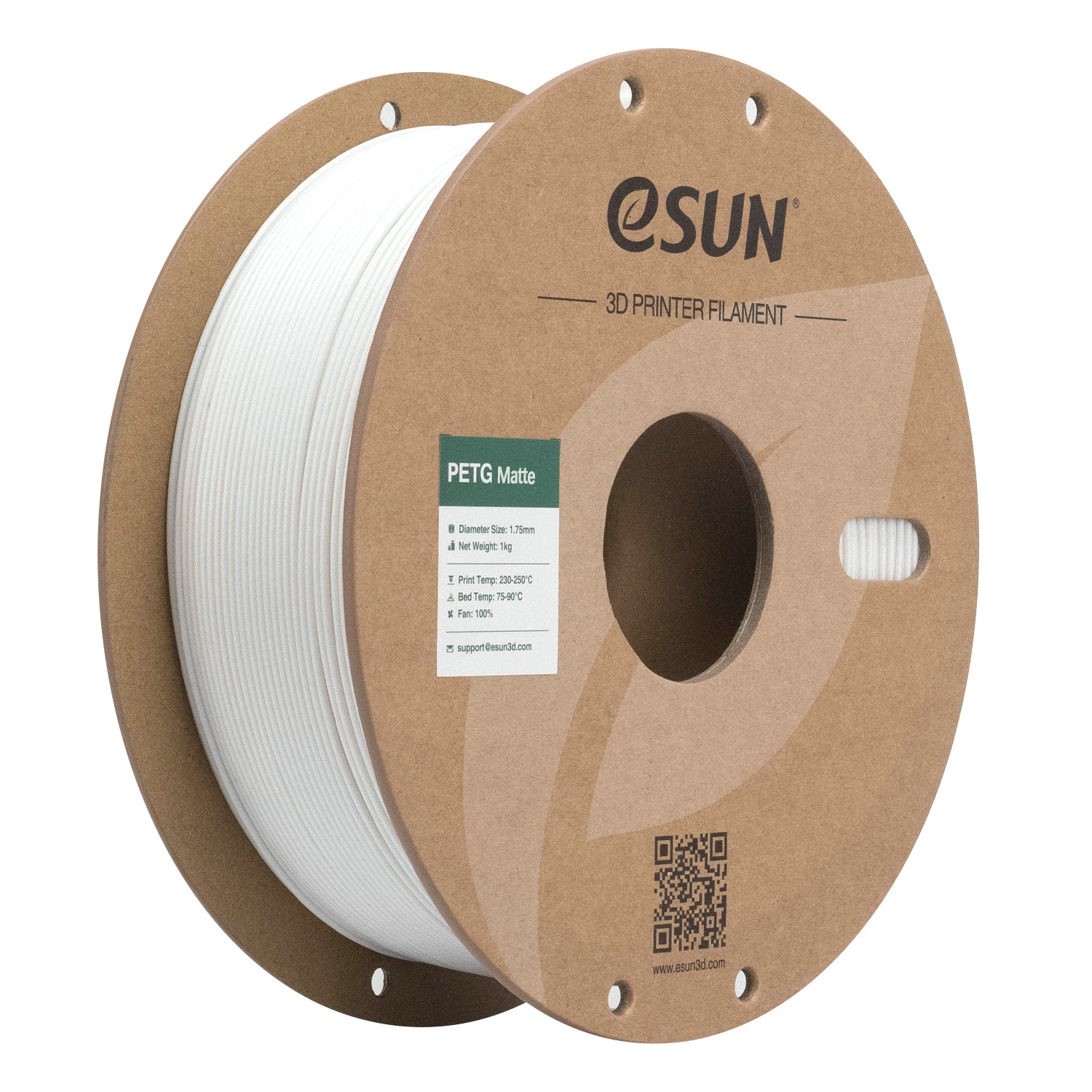 Filament PETG Mat blanc | eSUN