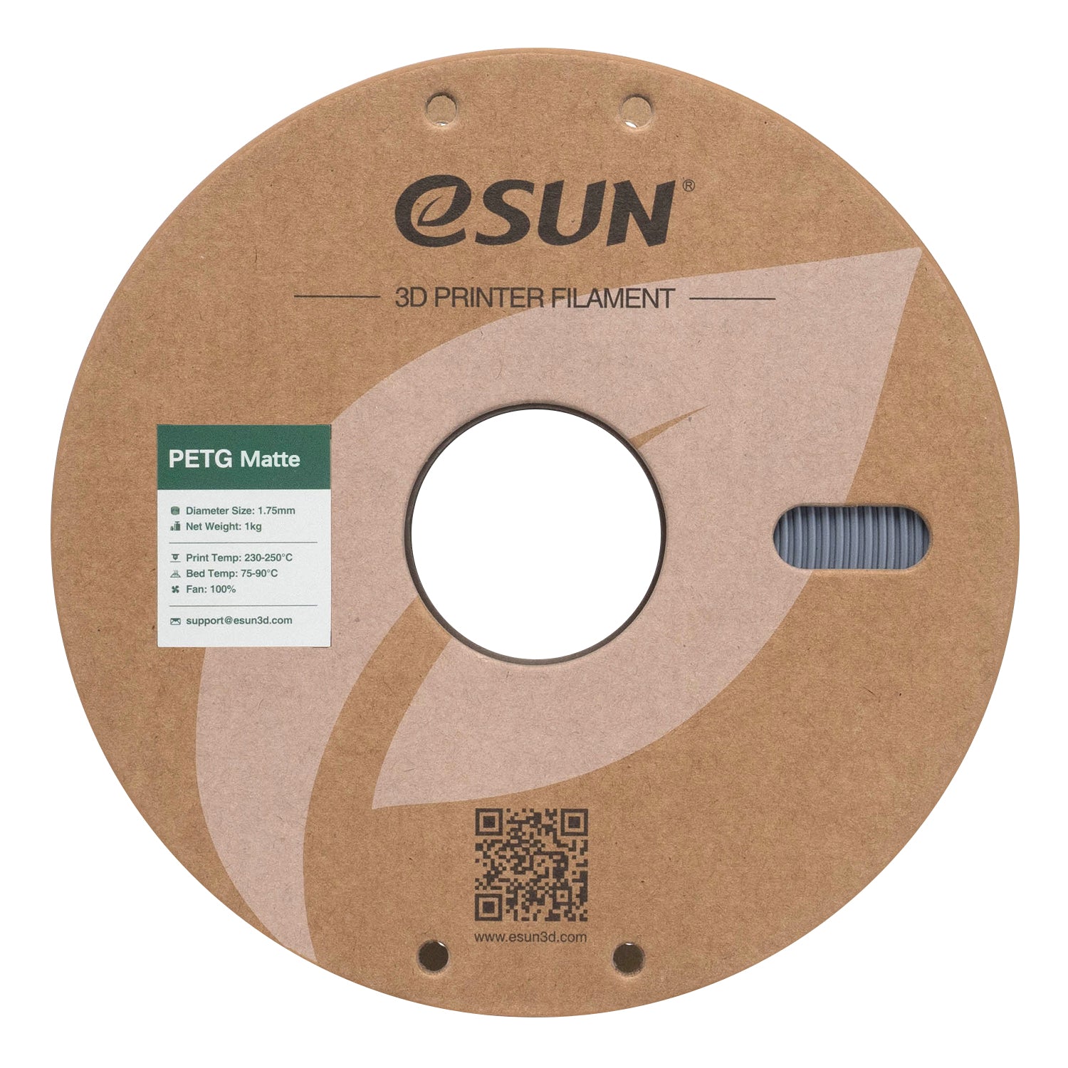 Filament PETG gris foncé mat | eSUN