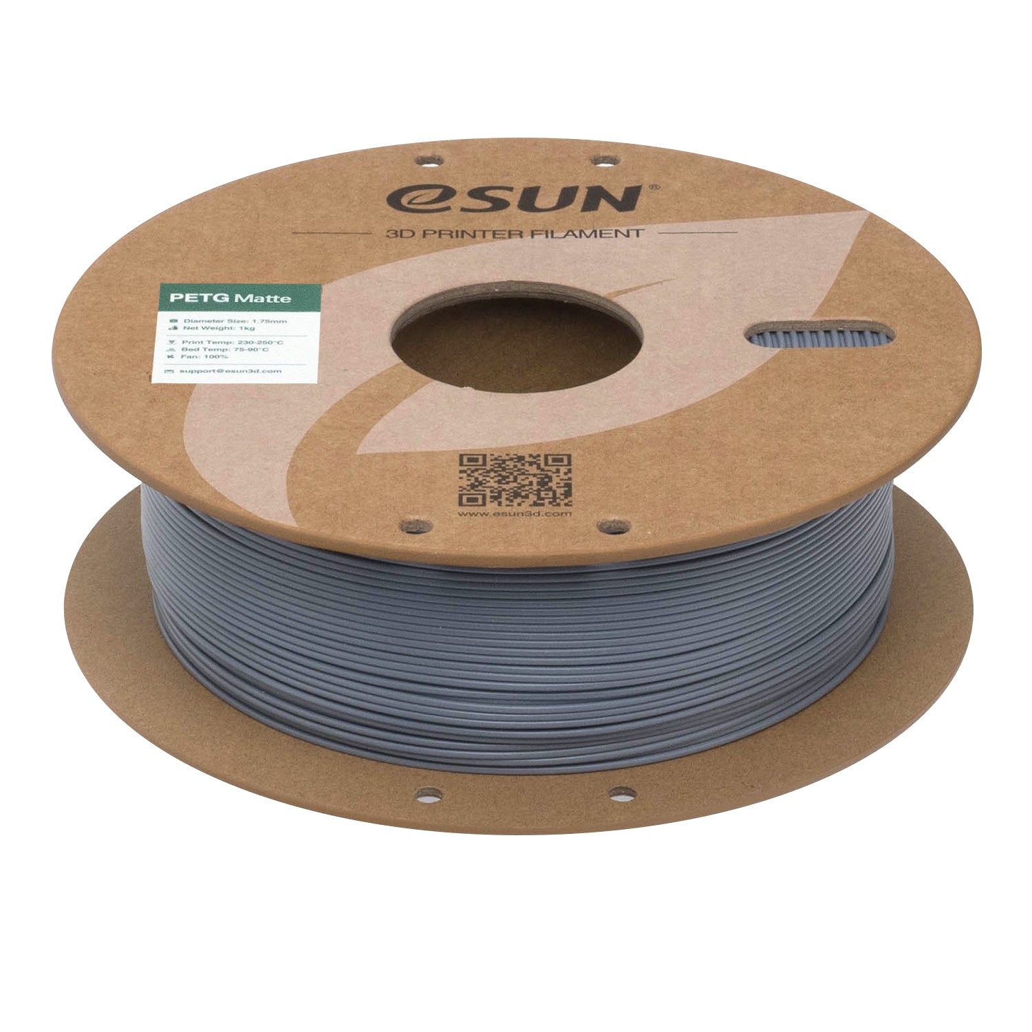 Filament PETG gris foncé mat | eSUN