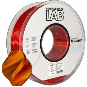 Filament Silk PLA Dual Color rouge or | Prof. Lab