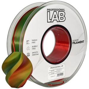 Filament Silk PLA Tri Color rouge jaune vert | Prof. Lab