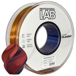 Filament Silk PLA Tri Color rouge jaune bleu | Prof. Lab