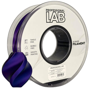 Filament Silk PLA Tri Color bleu violet noir | Prof. Lab