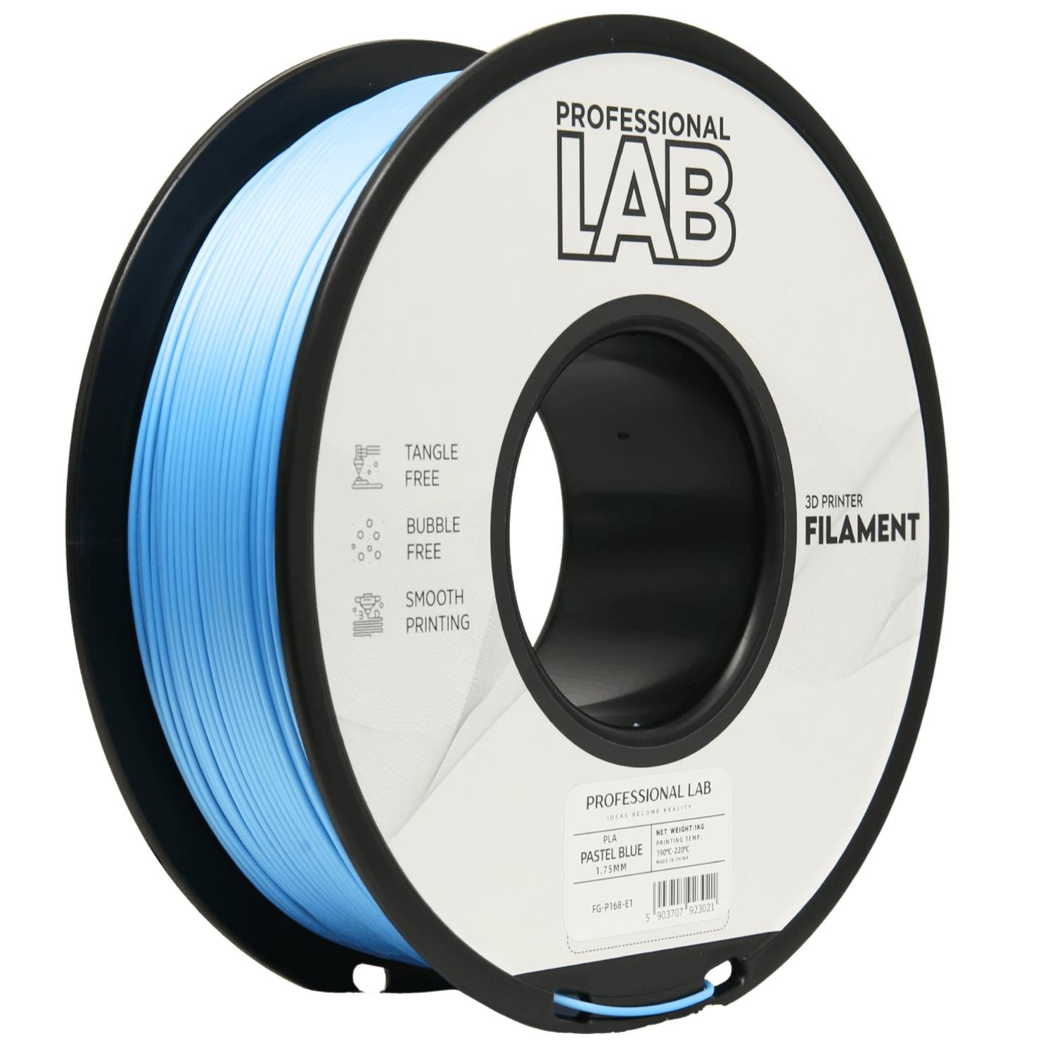 Cívka filamentu PLA pastelová modrá, Prof. Lab, 1,75 mm