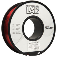 Filament PETG rouge transparent | Prof. Lab