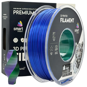 Filament Silk PLA Tri Color bleu vert violet | Smart Print