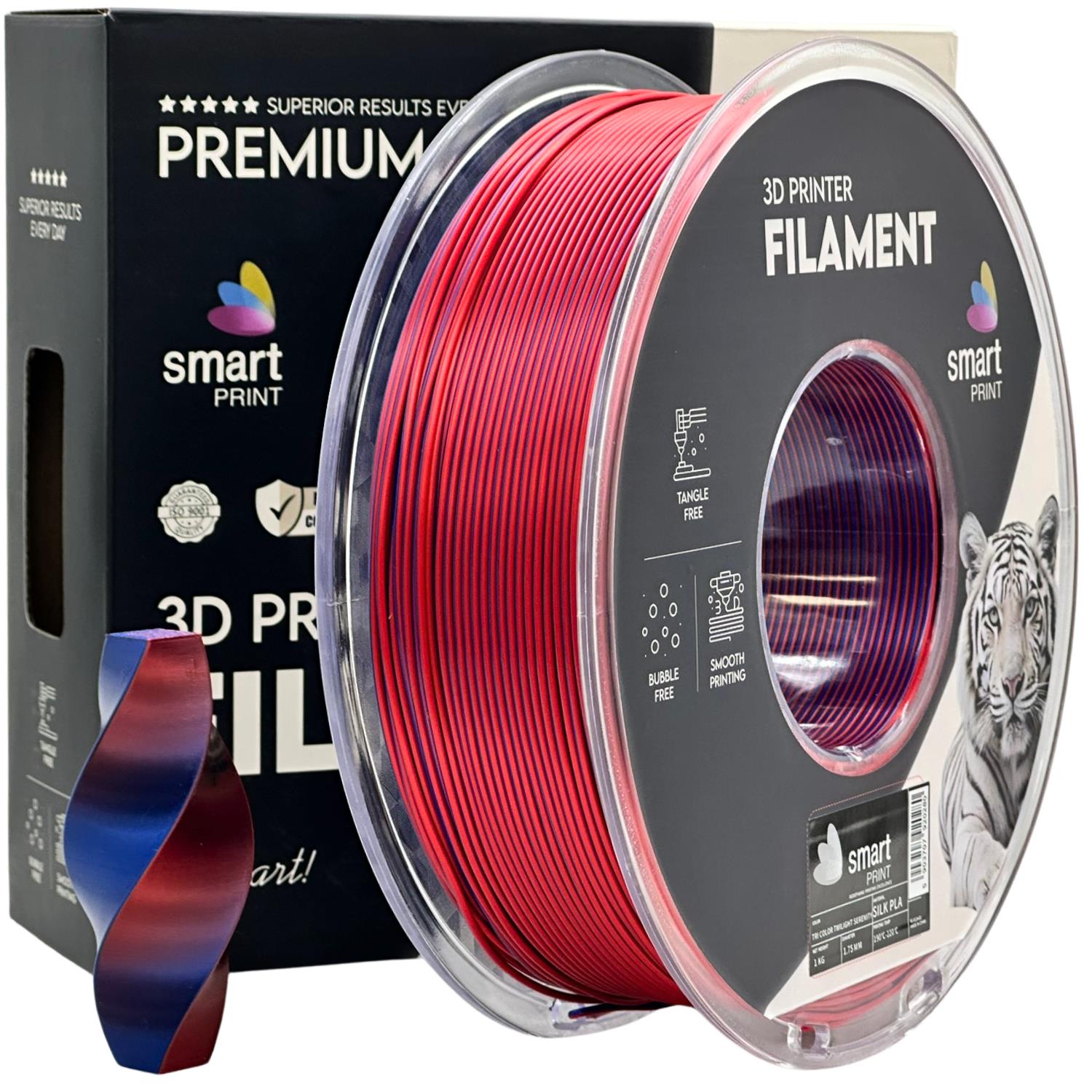 Cívka filamentu Silk PLA Dual Color Twilight Serenity, Smart Print, 1,75 mm