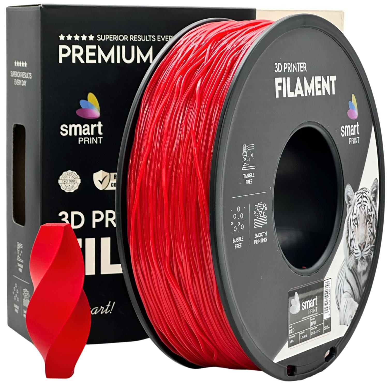 Cívka filamentu TPU červená, Smart Print, 1,75 mm