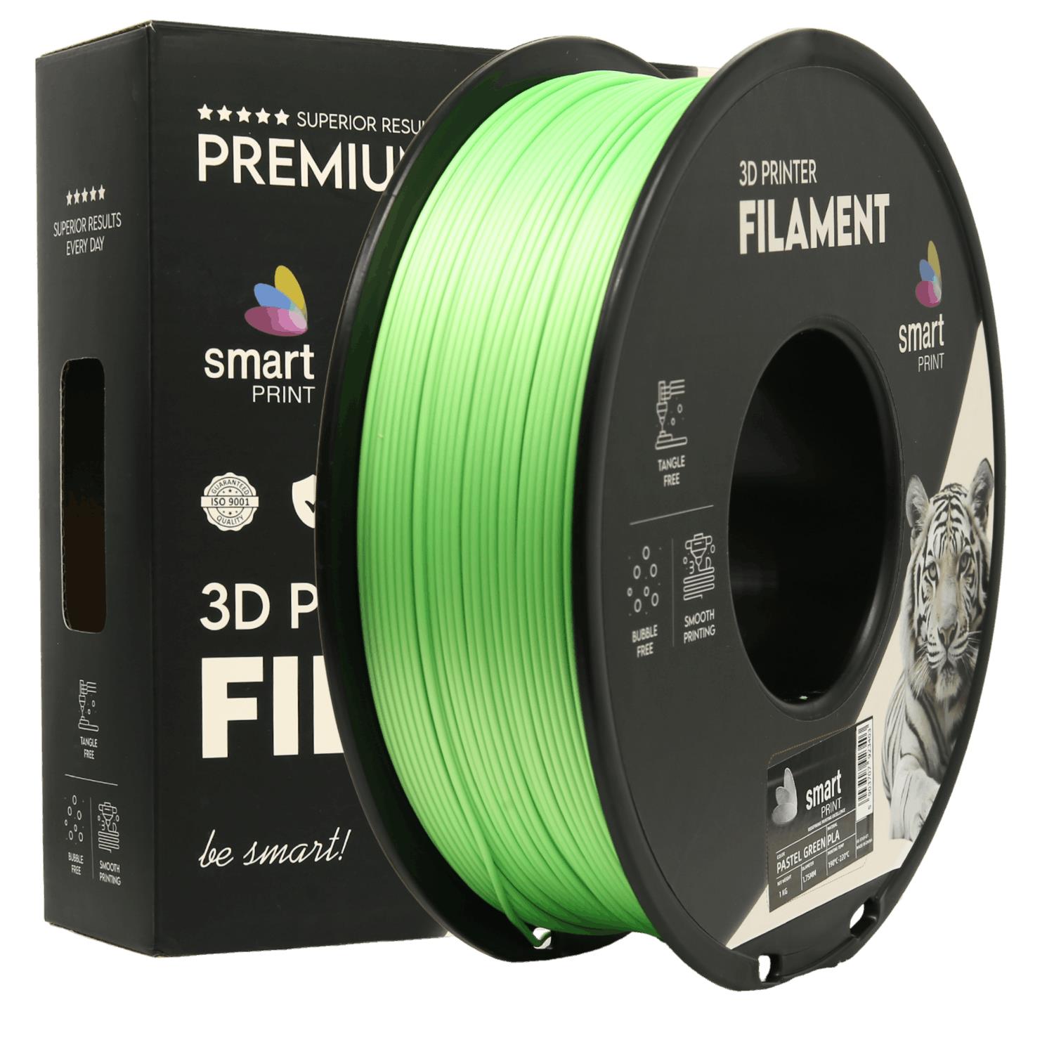 Cívka filamentu PLA pastelová zelená, Smart Print, 1,75 mm